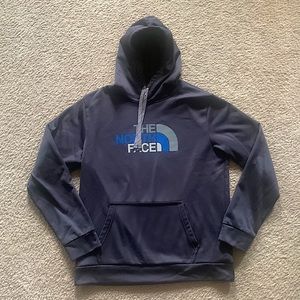 Dark Grey North Face Fleece Hoodie